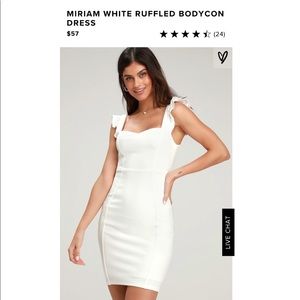 Lulus white bodycon dress (Miriam dress)